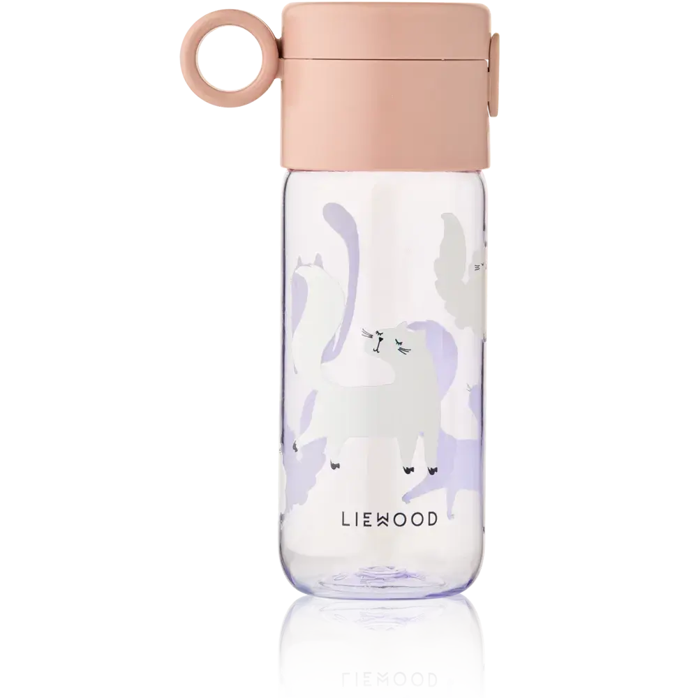 Liewood Drinkfles Clemence 350 ml Cat Warm Lilac Liewood Drinkfles Clemence 350 ml Cat Warm Lilac