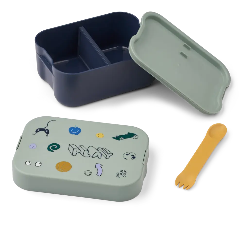 Liewood Lunchbox Kamil Play Dusty Peppermint