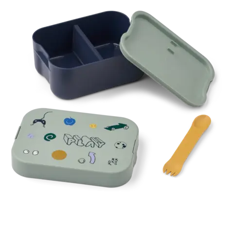 Liewood Lunchbox Kamil Play Dusty Peppermint