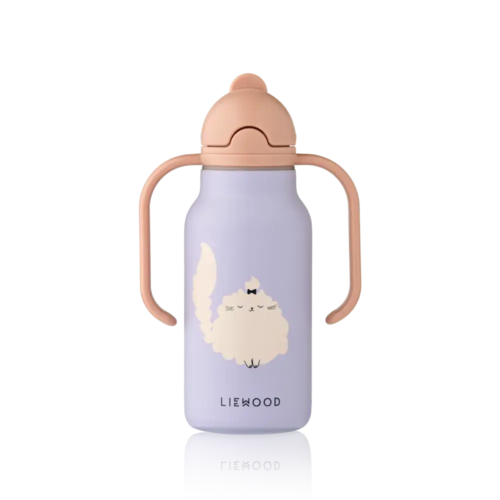 Liewood Drinkfles Kimmie 250 ml Cat Warm Lilac