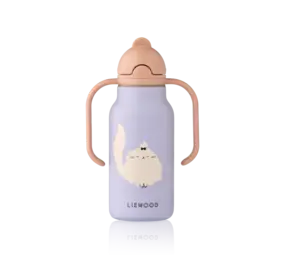 Liewood Drinkfles Kimmie 250 ml Cat Warm Lilac