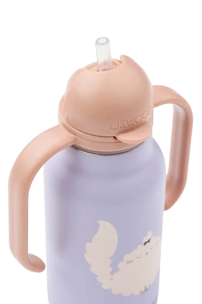 Liewood Drinkfles Kimmie 250 ml Cat Warm Lilac