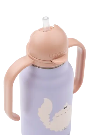 Liewood Drinkfles Kimmie 250 ml Cat Warm Lilac