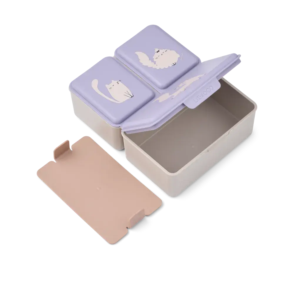 Liewood Lunchbox Driss Cat Warm Lilac Liewood Lunchbox Driss Cat Warm Lilac
