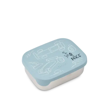 Liewood Lunchbox Arthur Race Cars Beach Blue