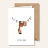 Juulz Illustrations Wenskaart Hiep Hiep Hoera Rode Panda
