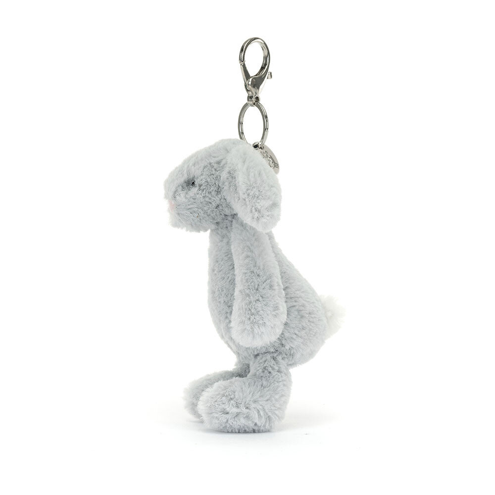 Jellycat Sleutelhanger Bashful Bunny Silver Bag Charm