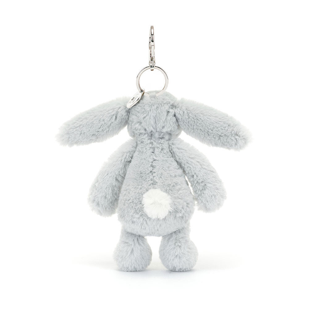 Jellycat Sleutelhanger Bashful Bunny Silver Bag Charm