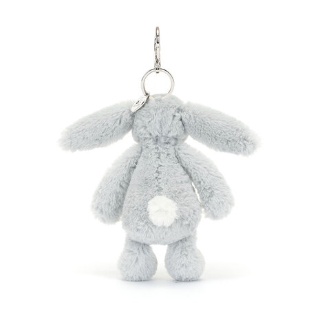 Jellycat Sleutelhanger Bashful Bunny Silver Bag Charm