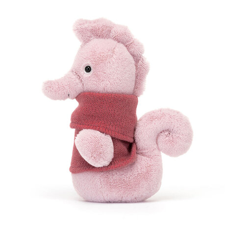 Jellycat Knuffel Cozy Crew Seahorse Jellycat Knuffel Cozy Crew Seahorse