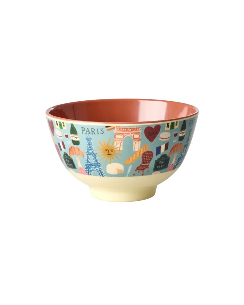 Rice Melamine Kom - Small - Paris Mon Amour Rice Melamine Kom - Small - Paris Mon Amour