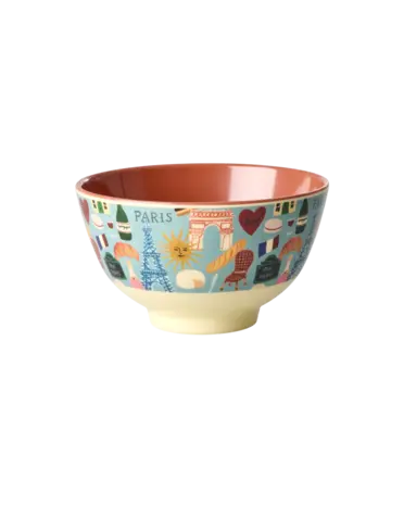 Rice Melamine Kom - Small - Paris Mon Amour Rice Melamine Kom - Small - Paris Mon Amour