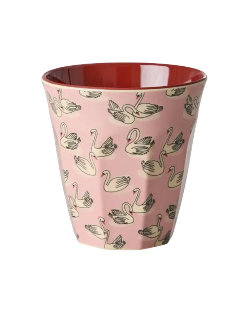 Rice Melamine Beker - Medium - Swan in Paris