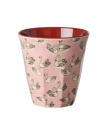 Rice Melamine Beker - Medium - Swan in Paris
