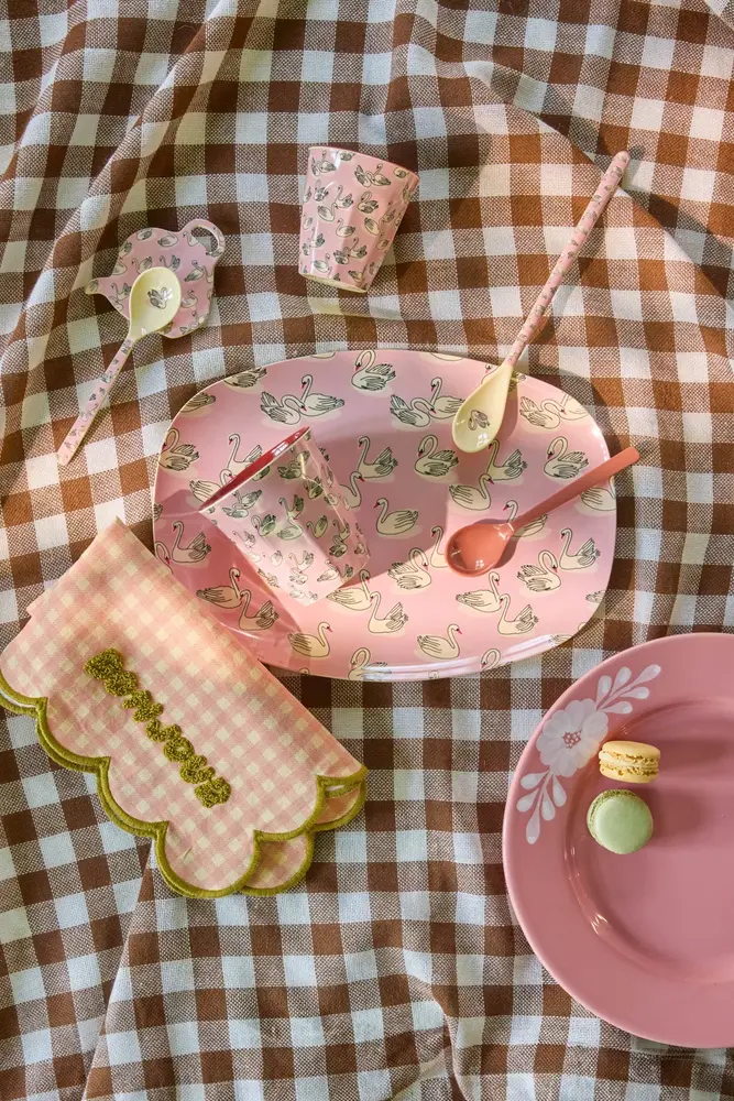 Rice Melamine Beker - Medium - Swan in Paris