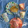 Rice Melamine Beker - Large - Blue Kids in Paris Rice Melamine Beker - Large - Blue Kids in Paris