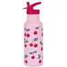 A Little Lovely Company Drinkfles XL RVS Kersen A Little Lovely Company Drinkfles XL RVS Kersen