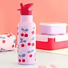A Little Lovely Company Drinkfles XL RVS Kersen A Little Lovely Company Drinkfles XL RVS Kersen