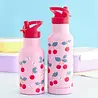 A Little Lovely Company Drinkfles XL RVS Kersen A Little Lovely Company Drinkfles XL RVS Kersen