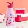 A Little Lovely Company Drinkfles RVS Kersen A Little Lovely Company Drinkfles RVS Kersen
