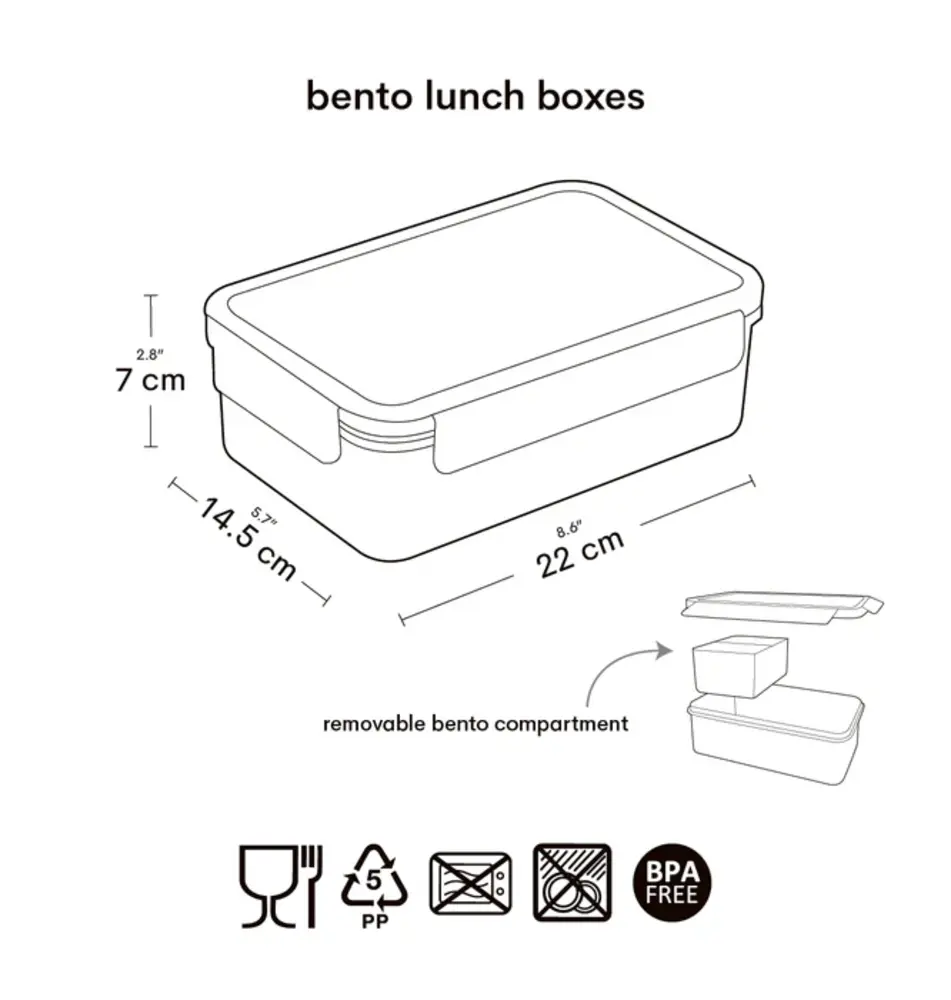 A Little Lovely Company Bento Lunchbox Kersen A Little Lovely Company Bento Lunchbox Kersen