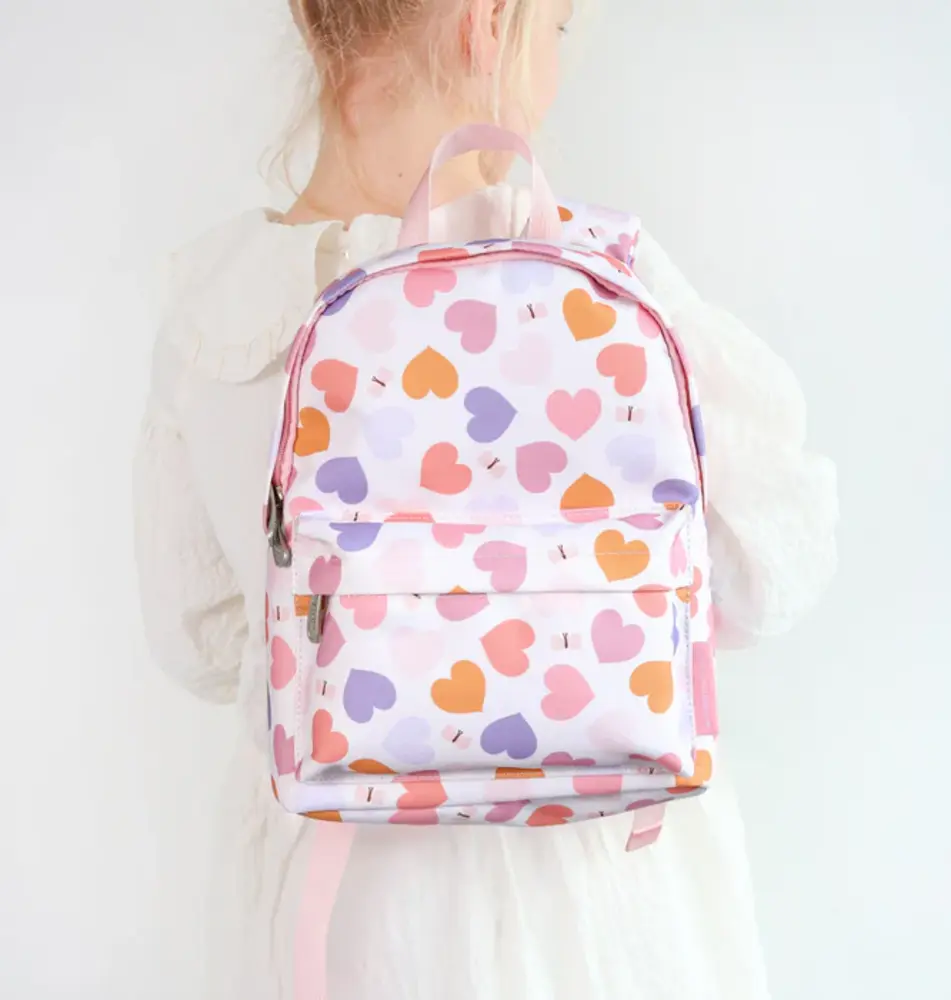 A Little Lovely Company Peuter Rugzak Hartjes A Little Lovely Company Peuter Rugzak Hartjes