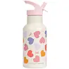A Little Lovely Company Drinkfles RVS Hartjes A Little Lovely Company Drinkfles RVS Hartjes