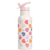A Little Lovely Company Drinkfles XL RVS Hartjes A Little Lovely Company Drinkfles XL RVS Hartjes