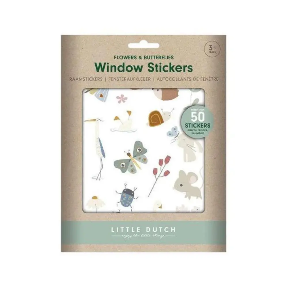 Little Dutch Raamstickers Flowers & Butterflies