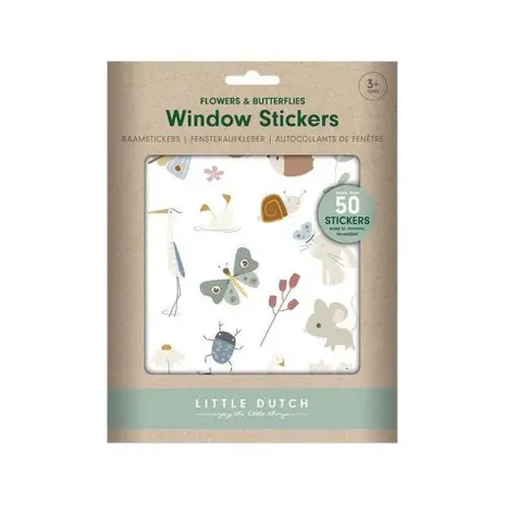 Little Dutch Raamstickers Flowers & Butterflies