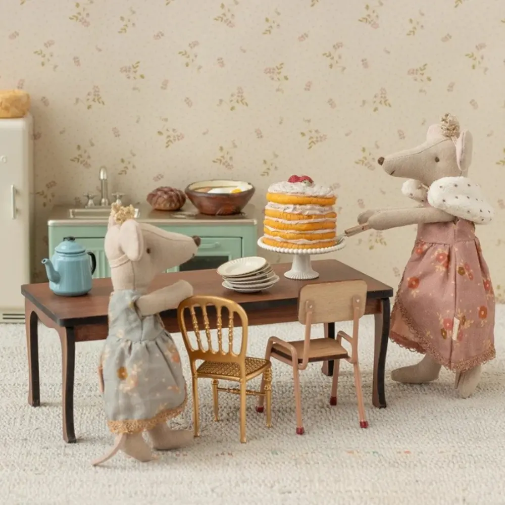 Maileg Long Dining Table, Mouse Maileg Long Dining Table, Mouse