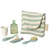 Maileg Toothbrush set in bag, Mouse - Blue stripe Maileg Toothbrush set in bag, Mouse - Blue stripe
