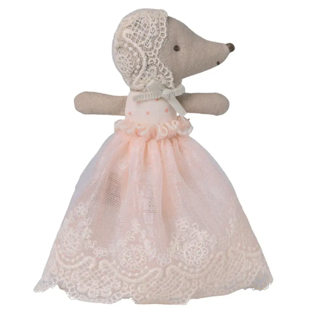 Maileg Baby mouse in gown - Powder Maileg Baby mouse in gown - Powder