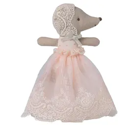 Maileg Baby mouse in gown - Powder Maileg Baby mouse in gown - Powder