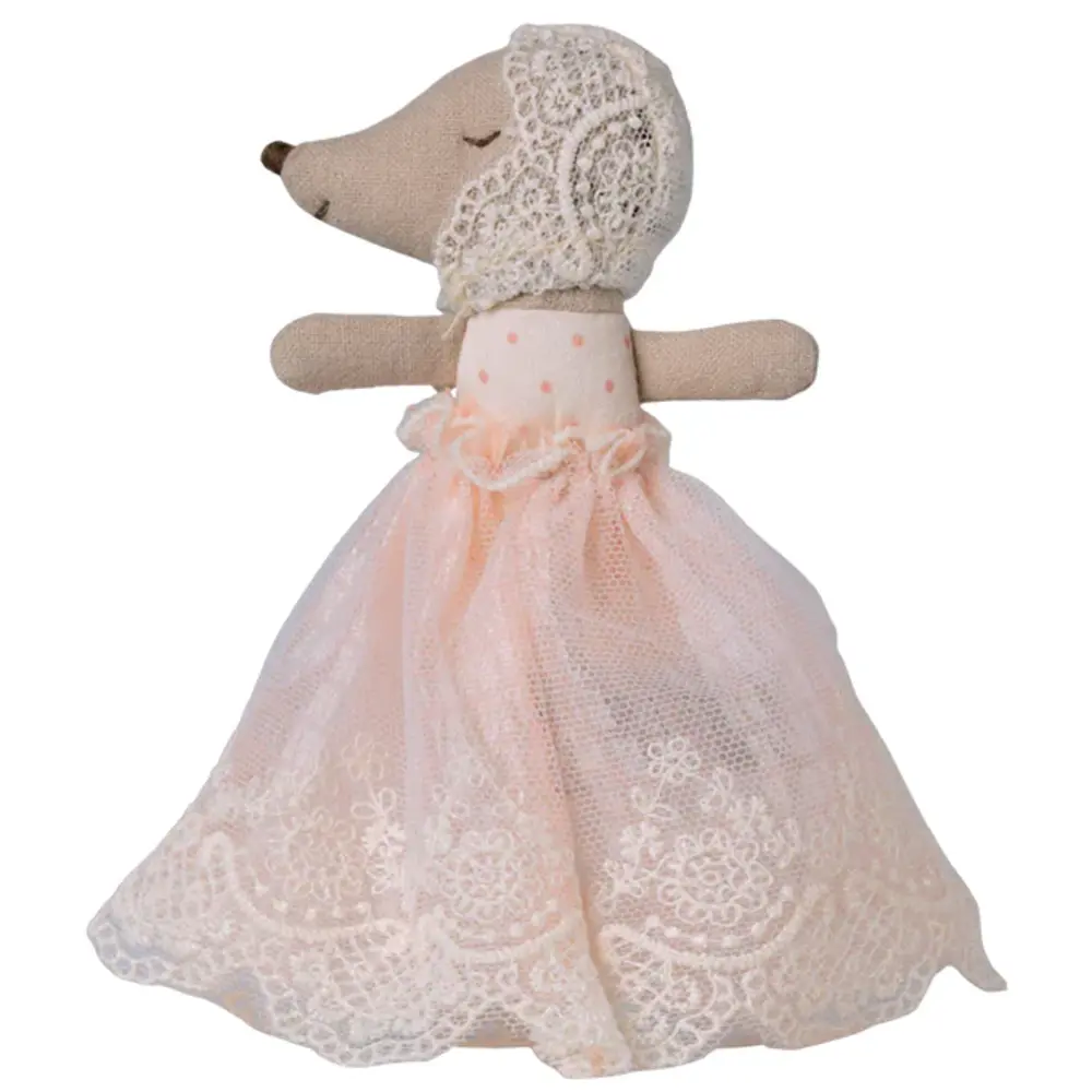 Maileg Baby mouse in gown - Powder Maileg Baby mouse in gown - Powder