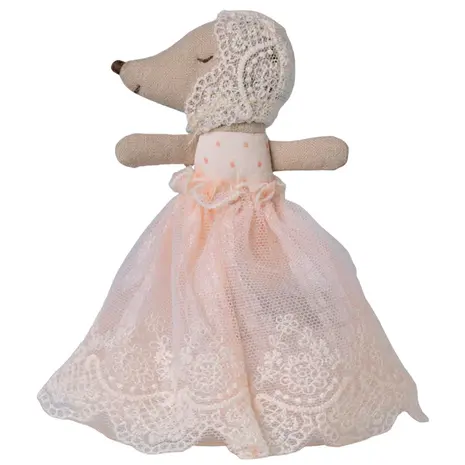 Maileg Baby mouse in gown - Powder Maileg Baby mouse in gown - Powder