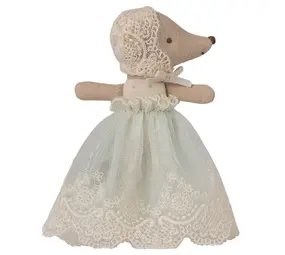 Maileg Baby mouse in gown - Mint Maileg Baby mouse in gown - Mint