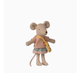 Maileg Little sister mouse with bag Maileg Little sister mouse with bag