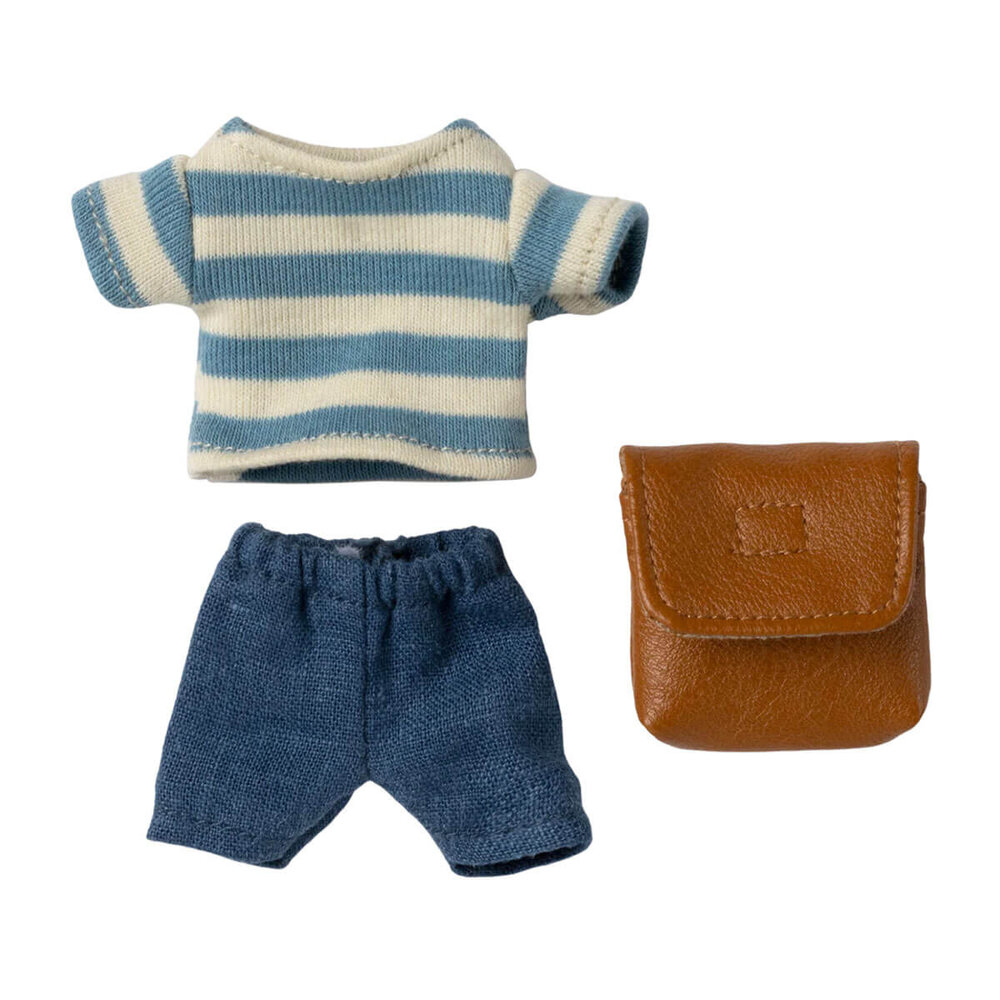 Maileg Clothes and bag, Big brother mouse - Brown Maileg Clothes and bag, Big brother mouse - Brown