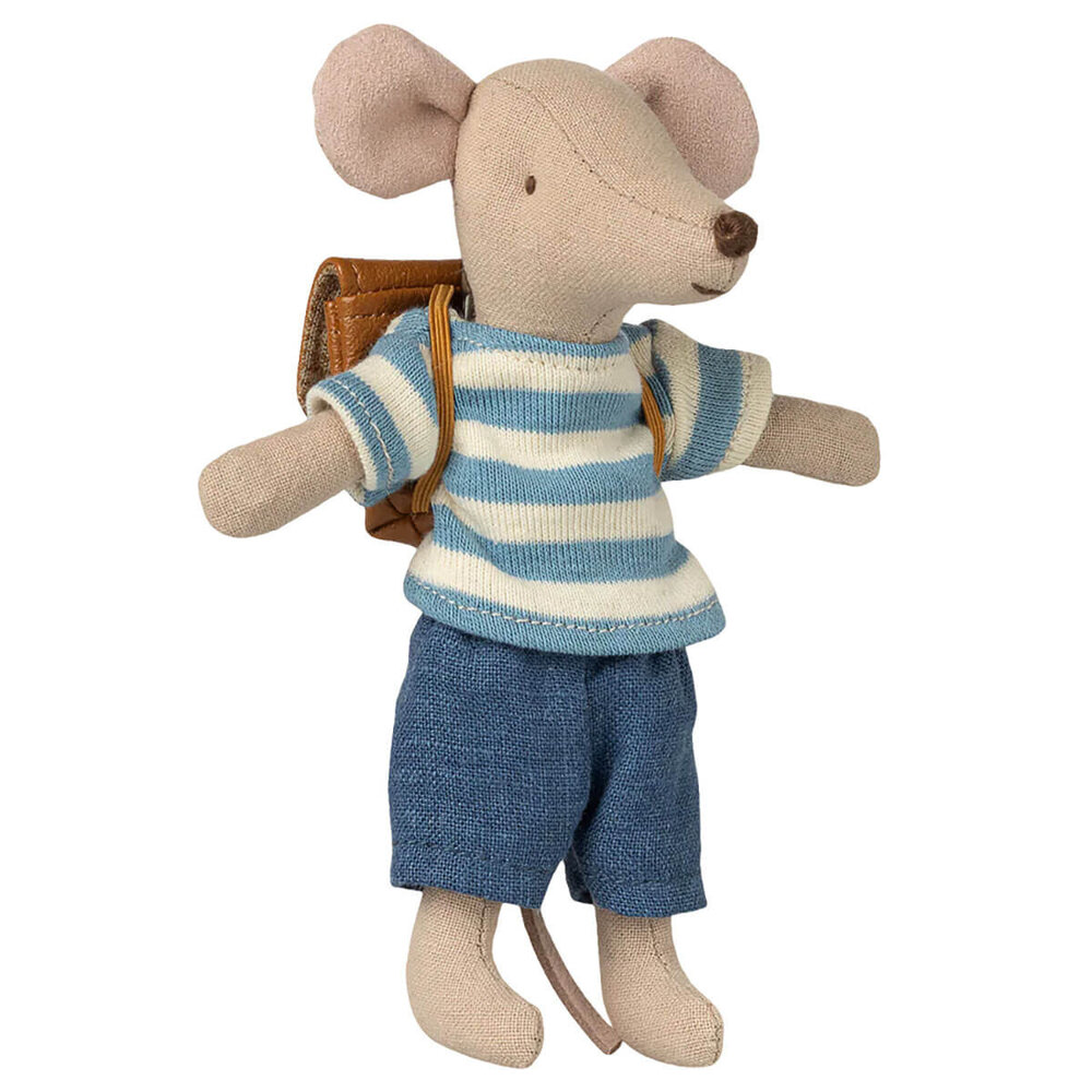 Maileg Clothes and bag, Big brother mouse - Brown Maileg Clothes and bag, Big brother mouse - Brown