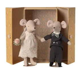 Maileg Wedding mice couple in box, Mum and Dad Maileg Wedding mice couple in box, Mum and Dad