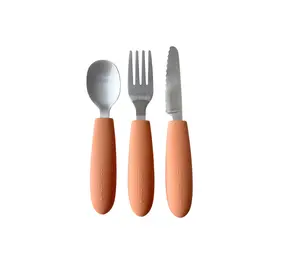 Kiddikutter Kinder Bestekset Peach Kiddikutter Kinder Bestekset Peach