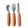 Kiddikutter Kinder Bestekset Peach Kiddikutter Kinder Bestekset Peach
