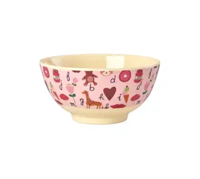 Rice Kom - Medium - ABC - Roze Rice Kom - Medium - ABC - Roze