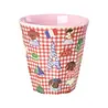 Rice Melamine Beker - Medium - Red Kids in Paris Rice Melamine Beker - Medium - Red Kids in Paris