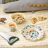 Rice Melamine Diep Bord - ABC - Blauw Rice Melamine Diep Bord - ABC - Blauw