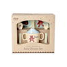 Rice Melamine Baby Diner Set in Gift Box - ABC - Blauw Rice Melamine Baby Diner Set in Gift Box - ABC - Blauw