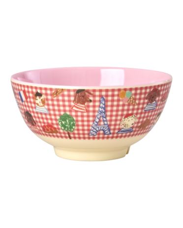 Rice Melamine Kom - Medium - Red Kids in Paris Rice Melamine Kom - Medium - Red Kids in Paris