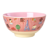 Rice Melamine Kom - Medium - Red Kids in Paris Rice Melamine Kom - Medium - Red Kids in Paris