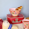 Rice Melamine Kom - Medium - Red Kids in Paris Rice Melamine Kom - Medium - Red Kids in Paris